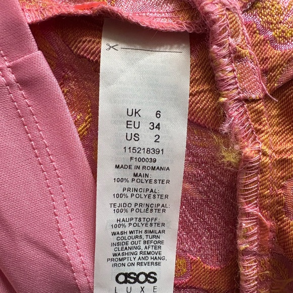 ASOS Pink and Yellow Floral Ruffle Mini Skirt - Picture 10 of 10